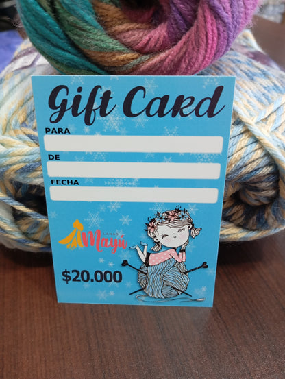 Gift Card compras presenciales